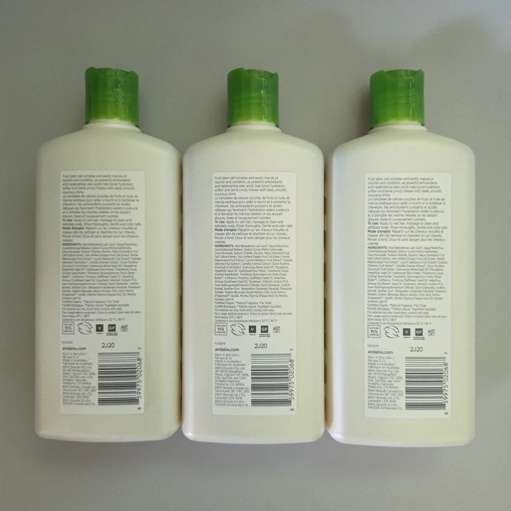 Andalou Naturals Silky Smooth Exotic Marula Oil Shampoo 11.5 oz Waves/Ringlets 3